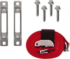 Snap-Loc - Tie Down Kit; Type: Tie Down Strap Kit ; Overall Length (Feet): 16.00 ; Head/Holder Diameter (Inch): 2 ; Color: Red ; Number of Hooks: 0 - Exact Industrial Supply