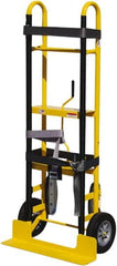 Snap-Loc - 400 Lb Capacity 61" OAH Appliance Hand Truck - Loop Handle, Steel, Solid Rubber Wheels - Caliber Tooling