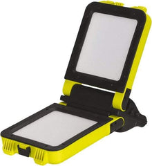 Probuilt Lighting - 120 Volt, 30 Watt, Cordless, LED Portable Handheld Work Light - 2 Heads, 2,400 Lumens, Polypropylene, 17" Long x 4.1" Wide x 8" High - Caliber Tooling