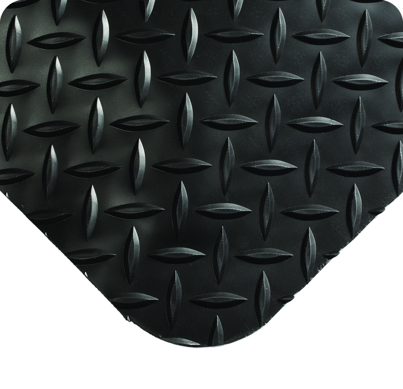 UltraSoft Diamond-Plate 5' x 75' Black Work Mat - Caliber Tooling