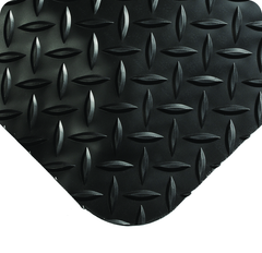 UltraSoft Diamond Plate Floor Mat - 3' x 5' x 15/16" Thick - (Black Diamond Plate) - Caliber Tooling