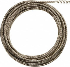 Milwaukee Tool - 1/4" x 35' Drain Cleaning Machine Cable - Inner Core, 1-1/4" to 2-1/2" Pipe, Use with Milwaukee Drain Cleaning Tools - Caliber Tooling