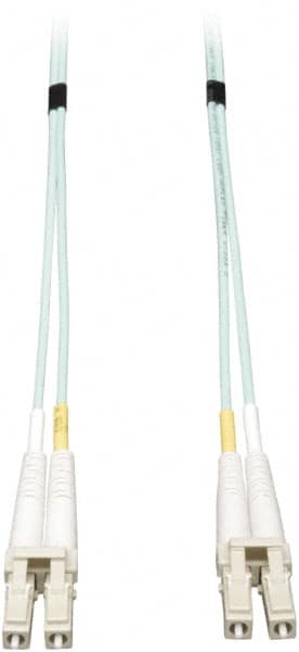 Tripp-Lite - 65' Long, LC/LC Head, Multimode Fiber Optic Cable - Aqua, Use with LAN - Caliber Tooling