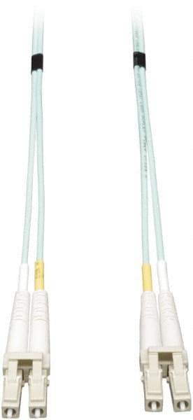 Tripp-Lite - 33' Long, LC/LC Head, Multimode Fiber Optic Cable - Aqua, Use with LAN - Caliber Tooling