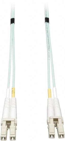 Tripp-Lite - 23' Long, LC/LC Head, Multimode Fiber Optic Cable - Aqua, Use with LAN - Caliber Tooling