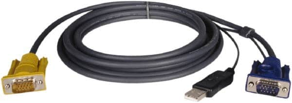 Tripp-Lite - 19' Long, HD15, HD15/USB A Computer Cable - Black, Male x Male x Male - Caliber Tooling