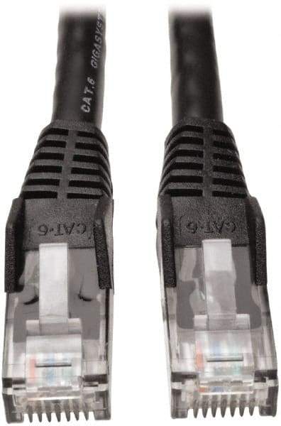 Tripp-Lite - Cat6, 24 AWG, 8 Wires, 550 MHz, Unshielded Network & Ethernet Cable - Black, PVC, 10' OAL - Caliber Tooling