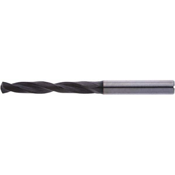 Accupro - 1/4" 140° Spiral Flute Solid Carbide Screw Machine Drill Bit - Caliber Tooling