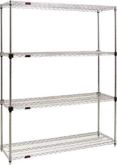 Eagle MHC - 4 Shelf Eagle MHC Wire Shelving - Starter Unit - 60" Wide x 24" Deep x 74" High, - Caliber Tooling