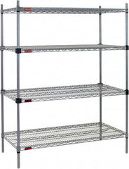 Eagle MHC - 4 Shelf Eagle MHC Wire Shelving - Starter Unit - 60" Wide x 18" Deep x 74" High, - Caliber Tooling