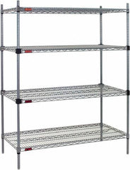 Eagle MHC - 4 Shelf Eagle MHC Wire Shelving - Starter Unit - 36" Wide x 18" Deep x 74" High, - Caliber Tooling