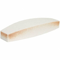 Norton - 9" Long x 2-1/2" Wide x 1-1/2" Thick, Aluminum Oxide Sharpening Stone - Boat Shaped, Medium Grade - Caliber Tooling