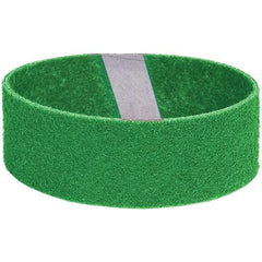 Norton - 3" Wide x 24" OAL, Aluminum Oxide Abrasive Belt - Aluminum Oxide, Medium, Nonwoven, Y Weighted Cloth Backing - Caliber Tooling