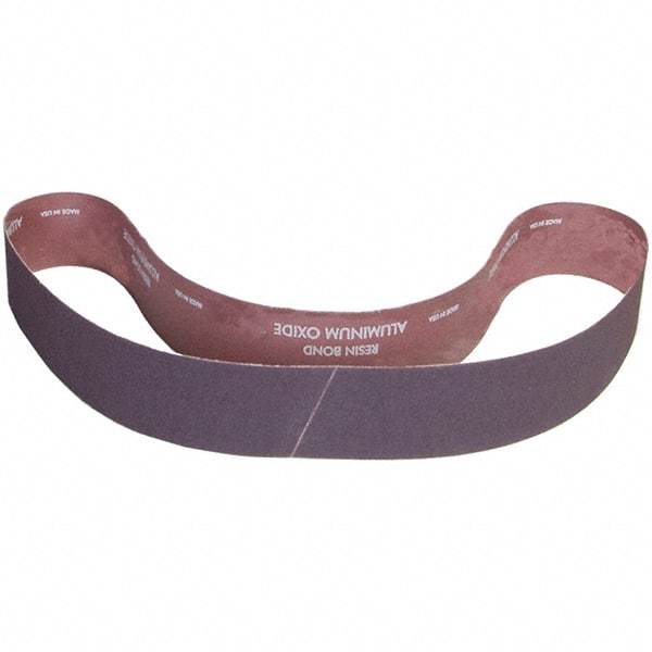 Norton - 1-1/2" Wide x 60" OAL, Aluminum Oxide Abrasive Belt - Aluminum Oxide, Coarse, Nonwoven, X Weighted Cloth Backing - Caliber Tooling