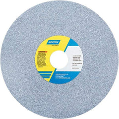 Norton - 8" Diam x 1-1/4" Hole x 1/2" Thick, J Hardness, 46 Grit Surface Grinding Wheel - Ceramic, Type 1, Coarse Grade, 3,600 Max RPM - Caliber Tooling