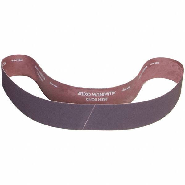 Norton - 2" Wide x 42" OAL, 180 Grit, Aluminum Oxide Abrasive Belt - Aluminum Oxide, Coated, X Weighted Cloth Backing - Caliber Tooling