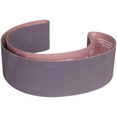 Norton - 6" Wide x 78-3/4" OAL, 36 Grit, Aluminum Oxide Abrasive Belt - Aluminum Oxide, Coated, X Weighted Cloth Backing - Caliber Tooling