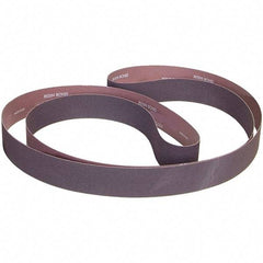 Norton - 4" Wide x 90" OAL, 80 Grit, Aluminum Oxide Abrasive Belt - Aluminum Oxide, Coated, X Weighted Cloth Backing - Caliber Tooling