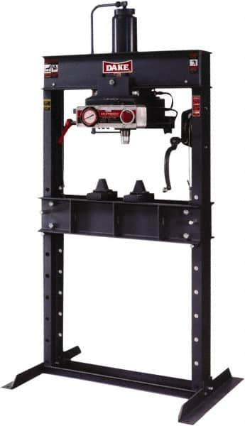 Dake - 75 Ton Air/Hydraulic Shop Press - 10" Stroke - Caliber Tooling