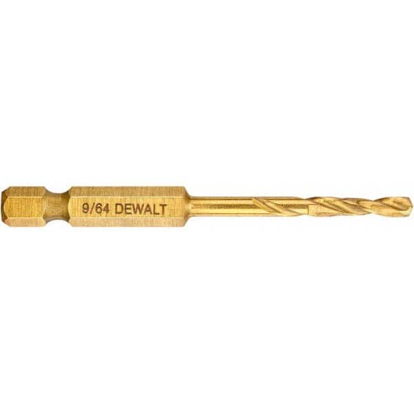 DeWALT - 9/64" High Speed Steel, 135° Point, Straight Shank Maintenance Drill Bit - Caliber Tooling