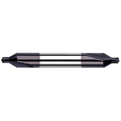 Combo Drill & Countersink: #5, 7/16″ Body Dia, 118 ™, Solid Carbide AlTiN Finish, 3/16″ Point Dia, 3/16″ Point Length, 2-3/4″ OAL, Right Hand Cut, Series Combined Drill & Countersinks