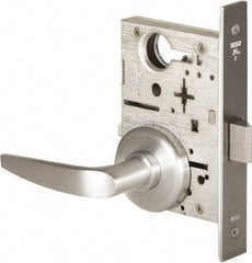 Stanley - Passage Lever Lockset for 1-3/8 to 1-3/4" Thick Doors - 2-3/8 to 2-3/4" Back Set, Brass, Satin Chrome Finish - Caliber Tooling