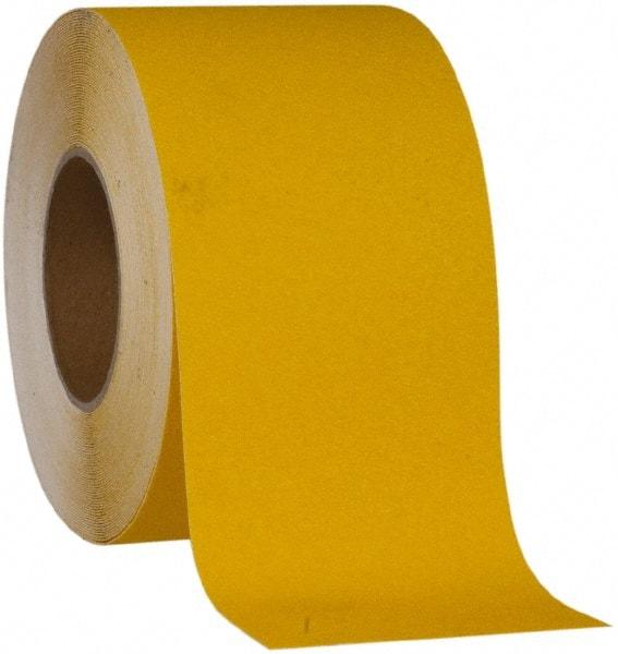 NMC - Yellow Solid Color Anti-Slip Vinyl Tape - 4" Wide x 60' Long x 0.02" Thick, General Traffic - Caliber Tooling