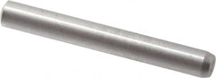 Made in USA - 2.5mm Diam x 20mm Pin Length 416 Stainless Steel Precision Dowel Pin - C 36-42 Hardness, 1 Beveled & 1 Rounded End - Caliber Tooling