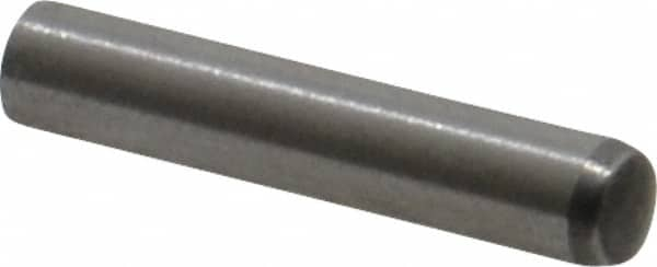 Made in USA - 3mm Diam x 16mm Pin Length 416 Stainless Steel Precision Dowel Pin - C 36-42 Hardness, 1 Beveled & 1 Rounded End - Caliber Tooling