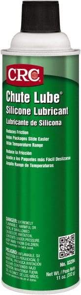 CRC - 20 oz Aerosol Nondrying Film/Silicone Penetrant/Lubricant - Clear & White, -40°F to 400°F, Food Grade - Caliber Tooling