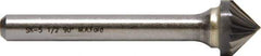 M.A. Ford - 1/8" Cut Diam, 1/8" Shank Diam, Tree Head Single Cut Burr - Carbide, Point End, 1/16" LOC, 1-1/2" OAL - Caliber Tooling