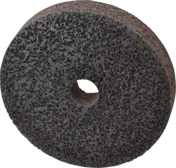 Brite Star - 6" Diam, 1" Face Width, 1" Center Hole, Medium Grade, Aluminum Oxide Deburring Wheel - Unitized, Soft Density 2 Grade, 5,000 RPM - Caliber Tooling