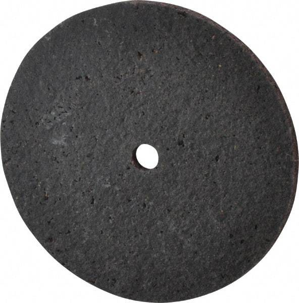 Brite Star - 3" Diam, 1/8" Face Width, 1/4" Center Hole, Medium Grade, Aluminum Oxide Deburring Wheel - Unitized, Hard Density 7 Grade, 15,100 RPM - Caliber Tooling