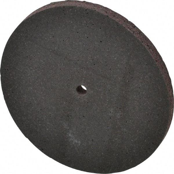 Brite Star - 4" Diam, 1/4" Face Width, 1/4" Center Hole, Medium Grade, Aluminum Oxide Deburring Wheel - Unitized, Hard Density 7 Grade, 12,100 RPM - Caliber Tooling