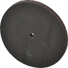 Brite Star - 4" Diam, 1/4" Face Width, 1/4" Center Hole, Medium Grade, Aluminum Oxide Deburring Wheel - Unitized, Hard Density 7 Grade, 12,100 RPM - Caliber Tooling