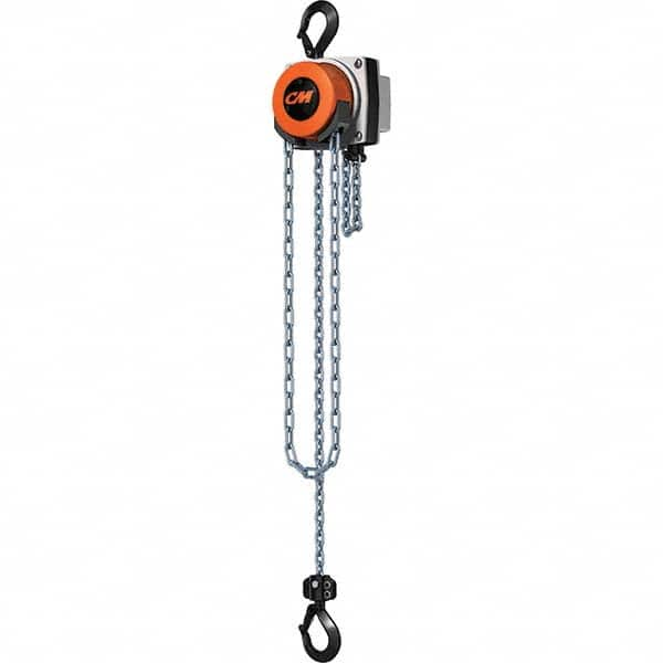 CM - 1,000 Lb Capacity, 10' Lift Height, Chain Manual Hoist - Caliber Tooling