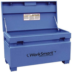 Value Collection - 48" Wide x 24-3/16" Deep x 28-5/16" High Job Site Box - Steel, Blue - Caliber Tooling