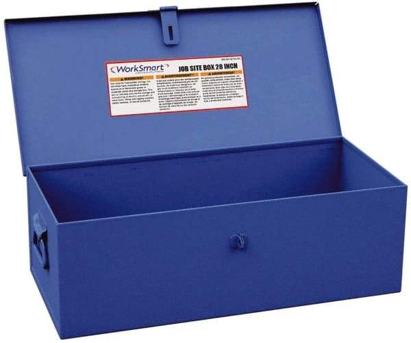 Value Collection - 28-5/16" Wide x 12-3/8" Deep x 11-1/8" High Job Site Welder's Box - Steel, Blue - Caliber Tooling