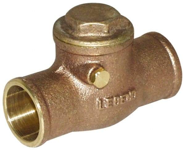 Legend Valve - 3/4" Cast Brass Check Valve - Service Check Valve, Sweat, 200 WOG - Caliber Tooling