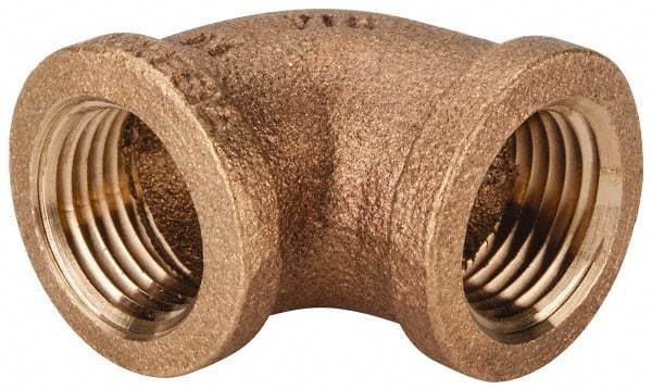 Legend Valve - Class 125, 1/2" Internal Pipe, Bronze 90° Elbow - FNPT x MNPT - Caliber Tooling