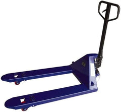 Value Collection - 5,500 Lb Capacity, 7-1/2" Lift Economy Pallet Truck - 3" Min Lift Height, 42" Fork Length x 27" Fork Width, 27" Overall Width - Caliber Tooling