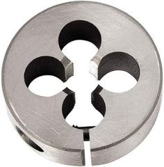 Union Butterfield - 3/8-24 UNF Thread, 1" Outside Diam Chromium Steel Round Die - 3/8" Thick, Right Hand Thread, Series 2010, Adjustable - Exact Industrial Supply