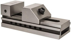 Gibraltar - 3-1/2" Jaw Width, 5" Jaw Opening Capacity, 1-3/4" Jaw Height, Toolmaker's Vise - Flat Jaw, 0.0002" Parallelism, 0.0003" Squareness, 9-1/4" OAL x 3-11/32" OAH - Caliber Tooling