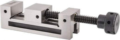 Gibraltar - 1-31/32" Jaw Width, 2-1/2" Jaw Opening Capacity, 1" Jaw Height, Toolmaker's Vise - Flat Jaw, 0.0002" Parallelism, 0.0002" Squareness, 6" OAL x 2.11" OAH - Caliber Tooling