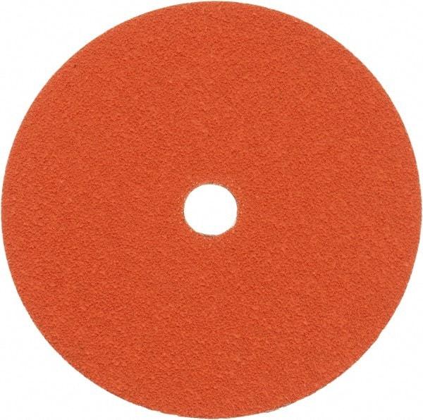 Norton - 7" Diam 7/8" Hole 50 Grit Fiber Disc - Ceramic, Series R980P - Caliber Tooling