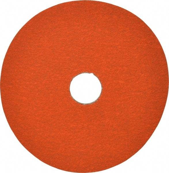 Norton - 5" Diam 7/8" Hole 60 Grit Fiber Disc - Ceramic, Series R980P - Caliber Tooling