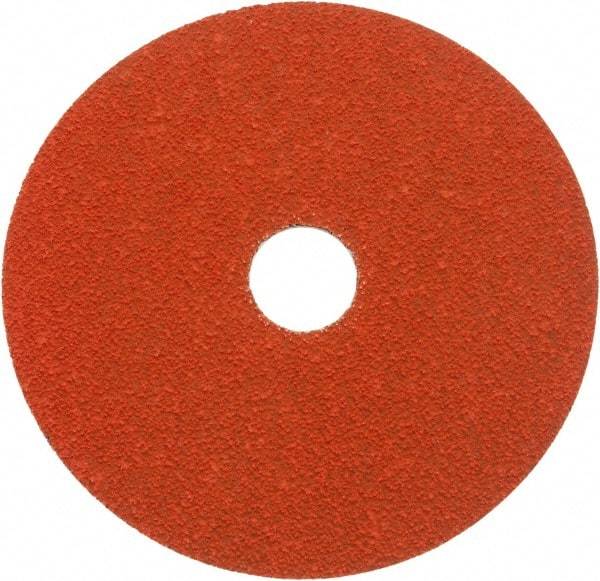 Norton - 5" Diam 7/8" Hole 50 Grit Fiber Disc - Ceramic, Series R980P - Caliber Tooling