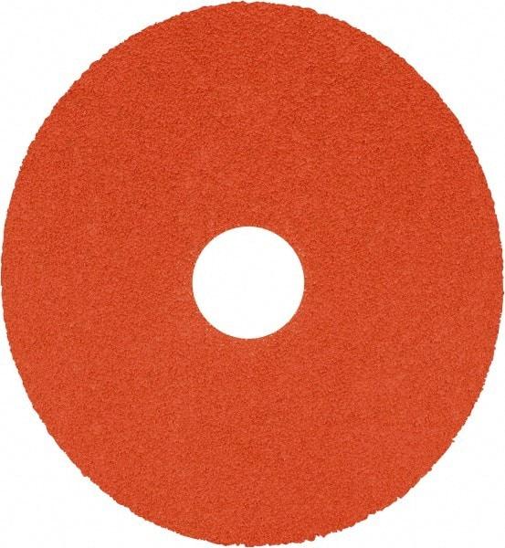 Norton - 5" Diam 7/8" Hole 80 Grit Fiber Disc - Ceramic, Series R980P - Caliber Tooling