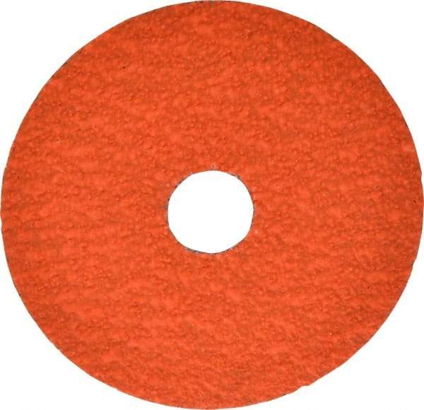 Norton - 4-1/2" Diam 7/8" Hole 36 Grit Fiber Disc - Ceramic, Series R980P - Caliber Tooling