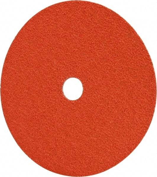 Norton - 7" Diam 7/8" Hole 36 Grit Fiber Disc - Medium Grade, Ceramic, Series R980P - Caliber Tooling